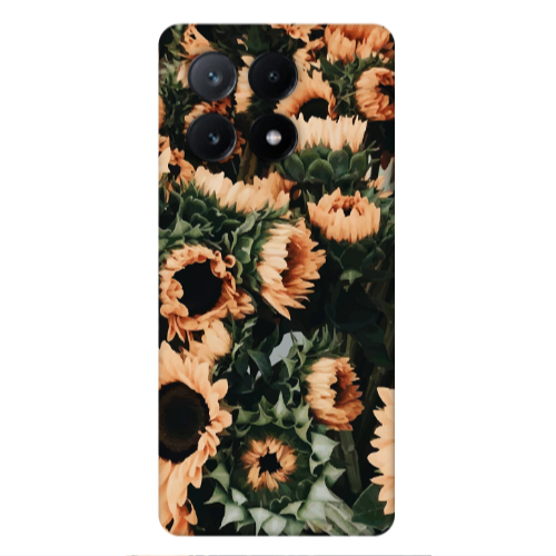 Xiaomi Poco X6Pro 5G Sunflowers Transparent Silicone TPU Θήκη