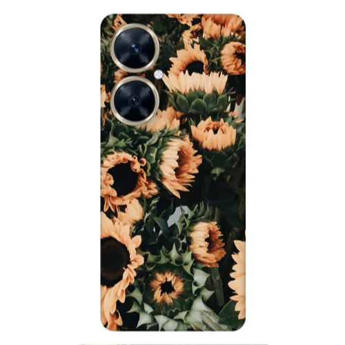 Huawei Nova 11i Sunflowers Transparent Silicone TPU Θήκη
