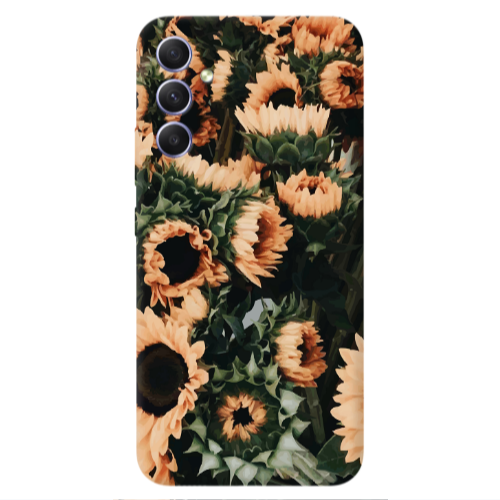 Samsung A25 Sunflowers Transparent Silicone TPU Θήκη