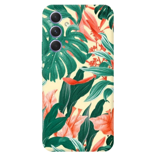 Samsung A56 Tropic Laves Transparent Silicone TPU Θήκη