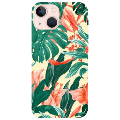 Apple iPhone 13 Tropic Laves Transparent Silicone TPU Θήκη