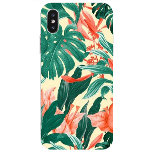 Apple iPhone X Tropic Laves Transparent Silicone TPU Θήκη