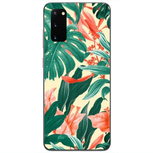 Samsung S20 Tropic Laves Transparent Silicone TPU Θήκη