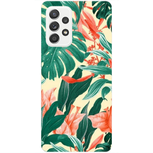 Samsung A33 Tropic Laves Transparent Silicone TPU Θήκη