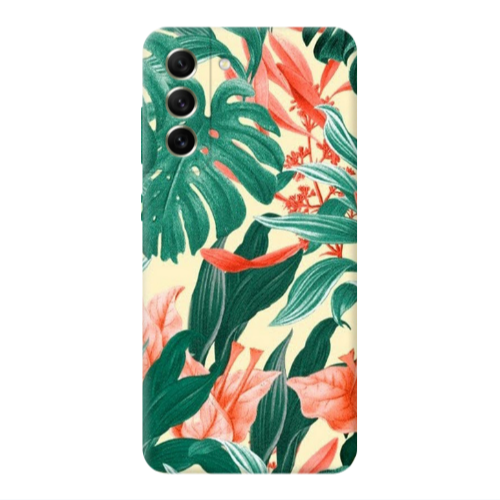 Samsung S22 Tropic Laves Transparent Silicone TPU Θήκη