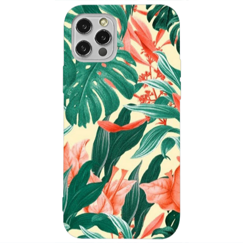 Apple iPhone 12 Pro Tropic Laves Transparent Silicone TPU Θήκη