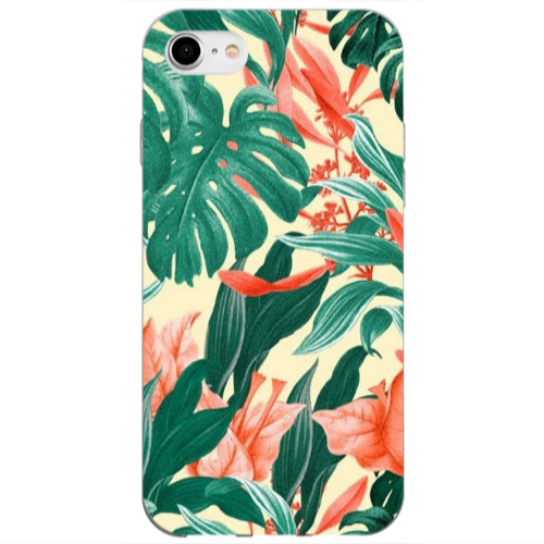 Apple iPhone 7 Tropic Laves Transparent Silicone TPU Θήκη