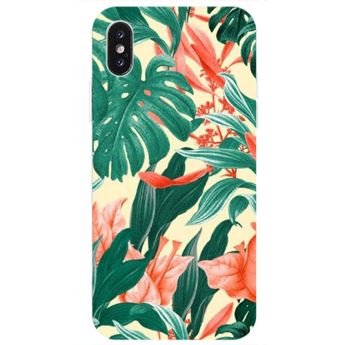 Apple iPhone Xs Tropic Laves Transparent Silicone TPU Θήκη