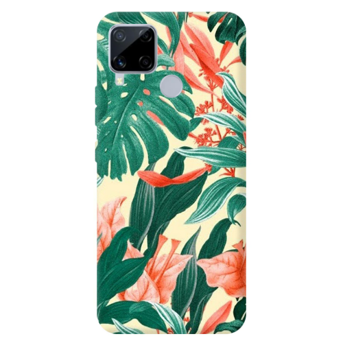 Realme C25S Tropic Laves Transparent Silicone TPU Θήκη