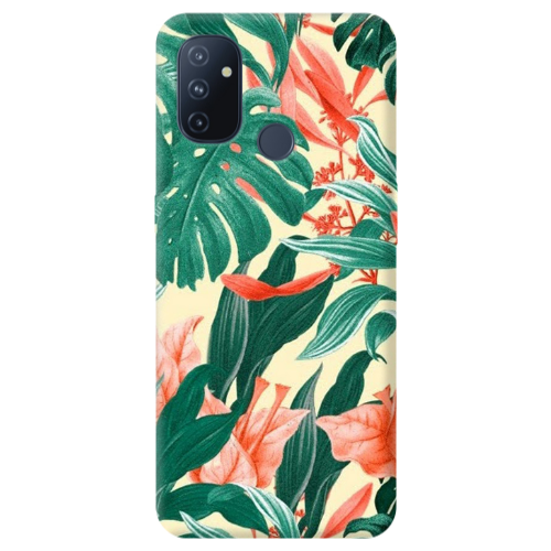 Oneplus Nord 100 Tropic Laves Transparent Silicone TPU Θήκη