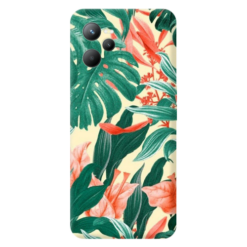 Realme C35 Tropic Laves Transparent Silicone TPU Θήκη