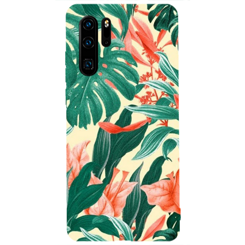 Huawei P30 Pro Tropic Laves Transparent Silicone TPU Θήκη