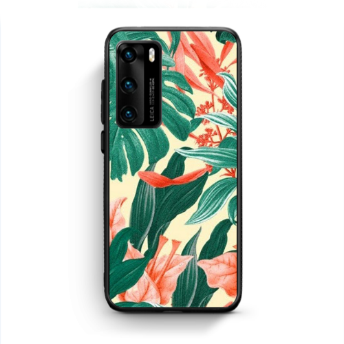 Huawei P40 Tropic Laves Black Glossy Θήκη