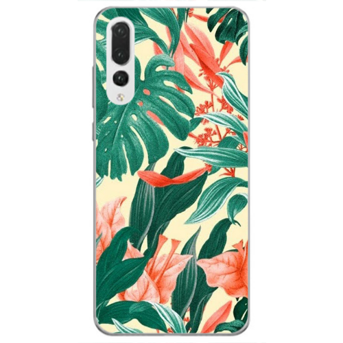 Huawei P20 Pro Tropic Laves Transparent Silicone TPU Θήκη