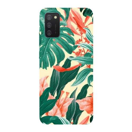 Samsung A02s Tropic Laves Transparent Silicone TPU Θήκη