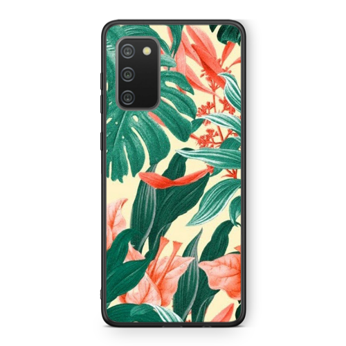 Samsung A02s Tropic Laves Black Glossy Θήκη