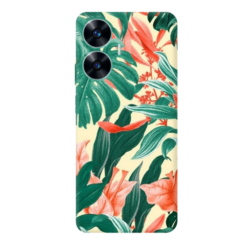 Realme C55 Tropic Laves Transparent Silicone TPU Θήκη