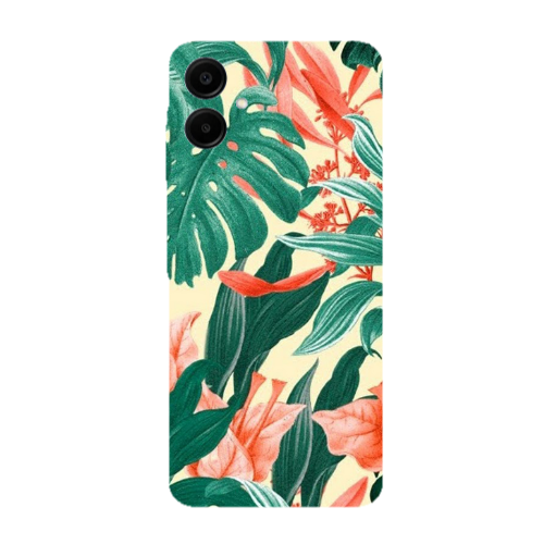Samsung A06 Tropic Laves Transparent Silicone TPU Θήκη