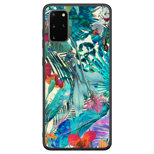 Samsung S20 FE Blue laves tropical Black Glossy Θήκη