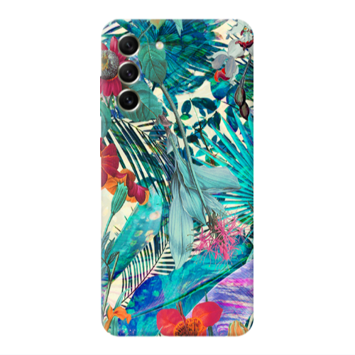Samsung S22 Plus Blue laves tropical Transparent Silicone TPU Θήκη