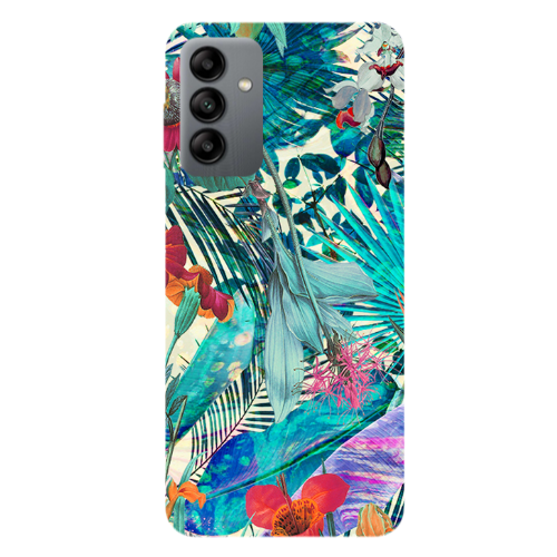 Samsung A13 5G Blue laves tropical Transparent Silicone TPU Θήκη