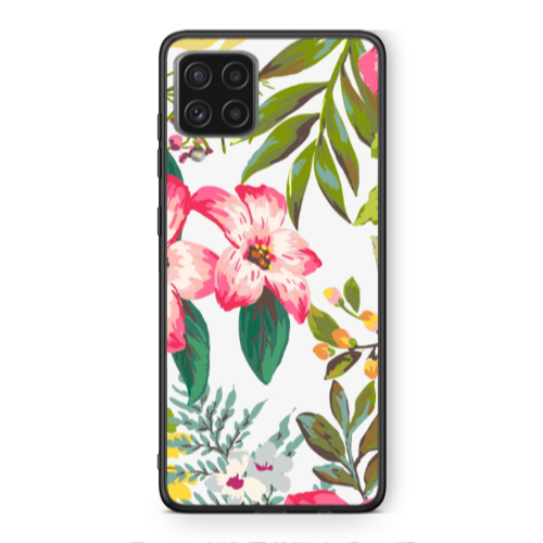 Samsung A22 4G Red laves Black Glossy Θήκη