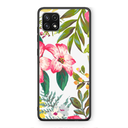 Samsung A22 5G Red laves Black Glossy Θήκη