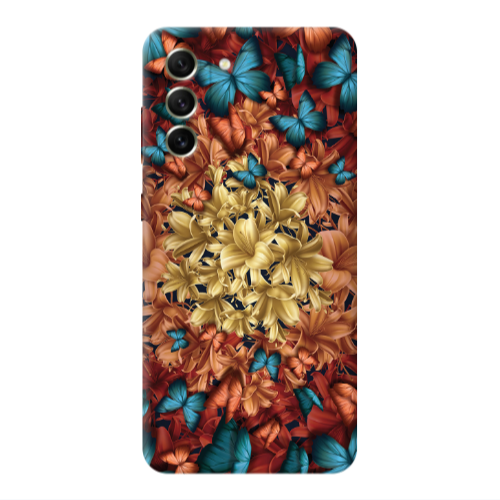 Samsung S22 Plus Blue butterflies Transparent Silicone TPU Θήκη