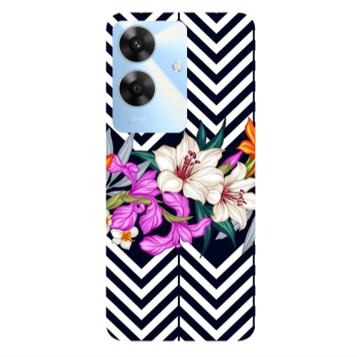 Realme Note 60 Flower arrow Transparent Silicone TPU Θήκη