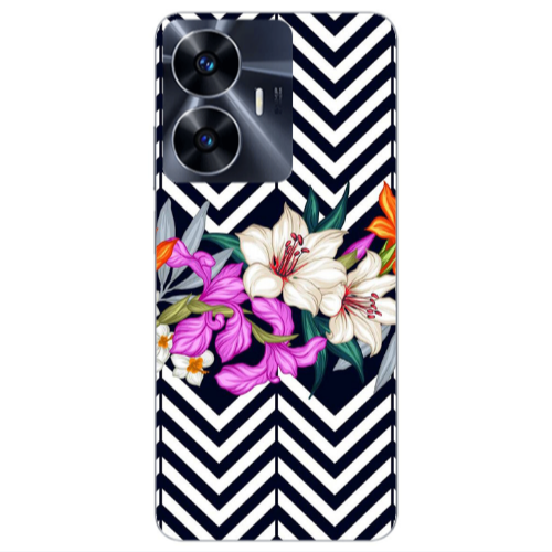 Realme Note 50 Flower arrow Transparent Silicone TPU Θήκη