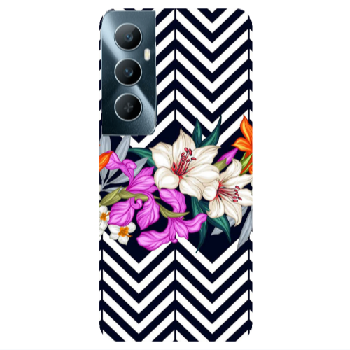 Realme C65 Flower arrow Transparent Silicone TPU Θήκη