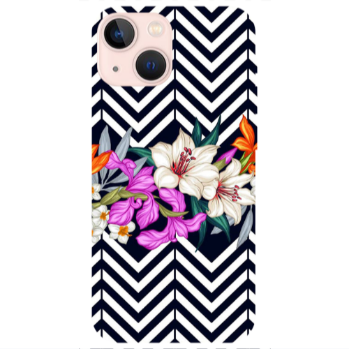 Apple iPhone 13 Flower arrow Transparent Silicone TPU Θήκη