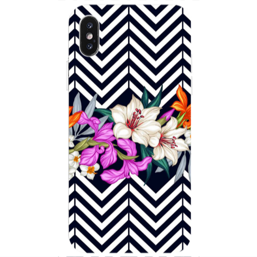 Apple iPhone X Flower arrow Transparent Silicone TPU Θήκη
