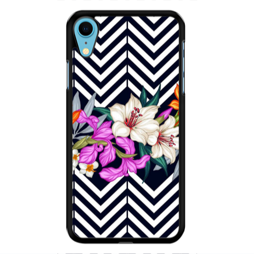 Apple iPhone Xr Flower arrow Black Glossy Θήκη