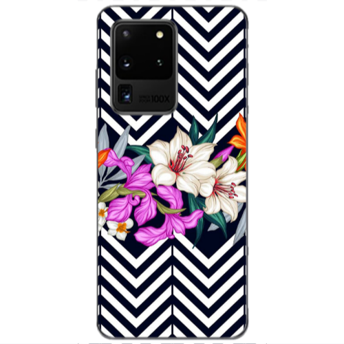 Samsung S20 Ultra Flower arrow Transparent Silicone TPU Θήκη