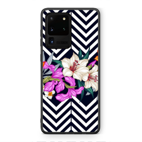 Samsung S20 Ultra Flower arrow Black Glossy Θήκη