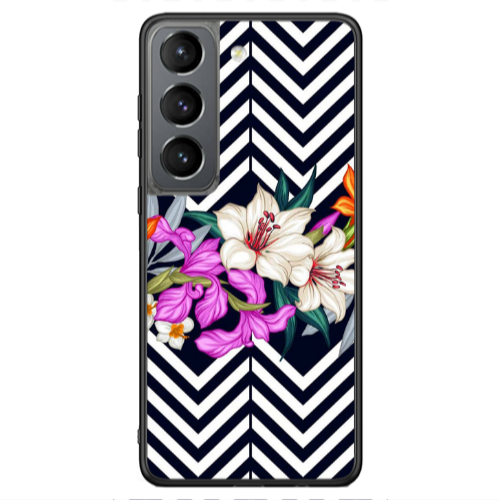 Samsung S21 Ultra Flower arrow Black Glossy Θήκη