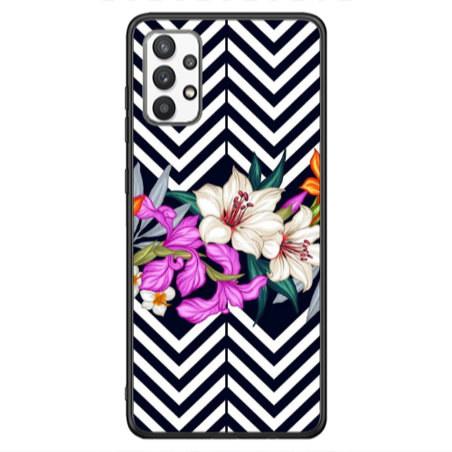 Samsung A13 4G Flower arrow Black Glossy Θήκη