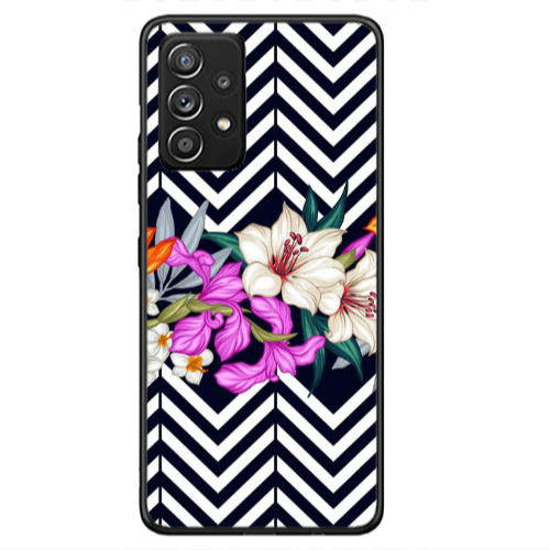 Samsung A53 Flower arrow Black Glossy Θήκη