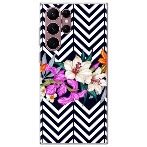 Samsung S22 Ultra Flower arrow Transparent Silicone TPU Θήκη