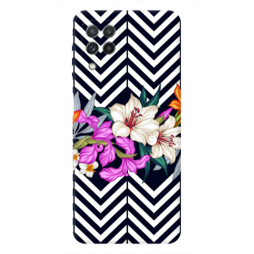 Samsung A22 4G Flower arrow Transparent Silicone TPU Θήκη