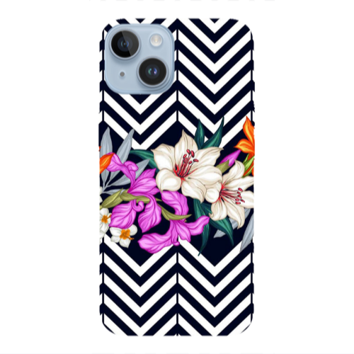 Apple iPhone 14 Plus Flower arrow Transparent Silicone TPU Θήκη