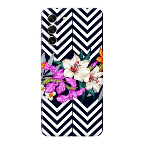 Samsung S21 FE Flower arrow Transparent Silicone TPU Θήκη