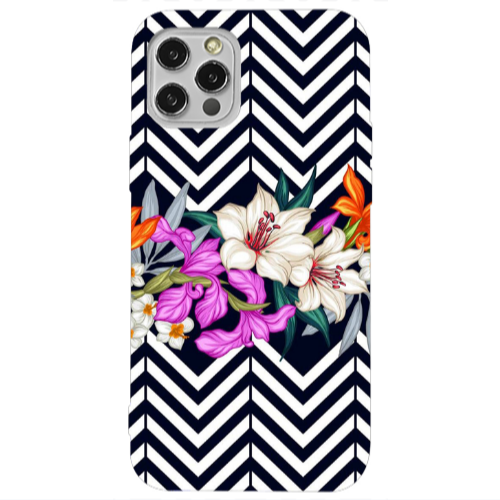 Apple iPhone 12 Pro Flower arrow Transparent Silicone TPU Θήκη