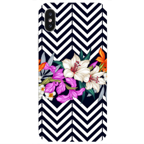 Apple iPhone Xs Flower arrow Transparent Silicone TPU Θήκη