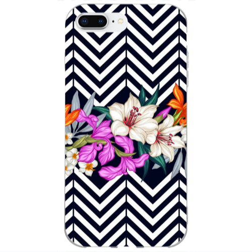 Apple iPhone 7 Plus Flower arrow Transparent Silicone TPU Θήκη