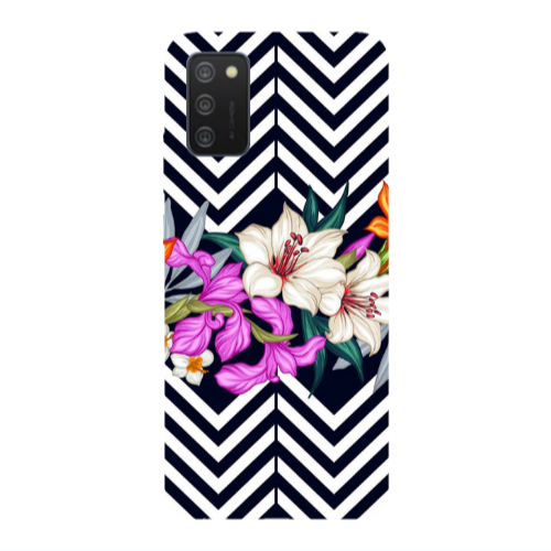 Samsung A03S Flower arrow Transparent Silicone TPU Θήκη