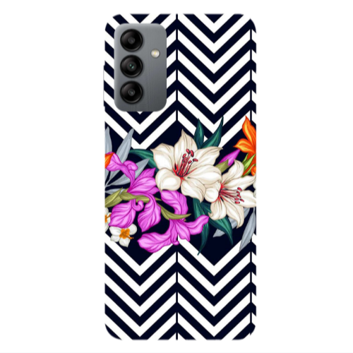 Samsung A04S Flower arrow Transparent Silicone TPU Θήκη