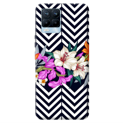 Realme 8 Pro Flower arrow Transparent Silicone TPU Θήκη