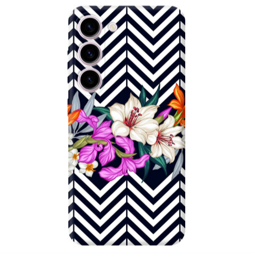Samsung S23 Flower arrow Transparent Silicone TPU Θήκη